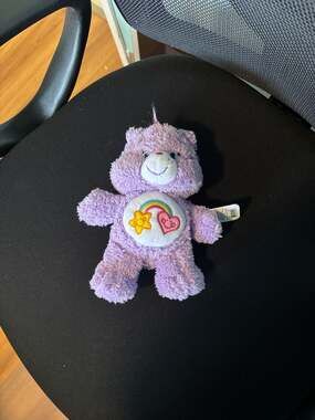 Care Bears Harmony Bear Plush 9" 2016 Purple Star Rainbow Heart